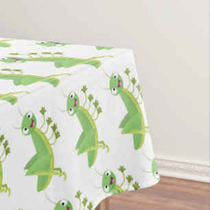 Nappe Caricature d'une pâtisserie joyeux verte