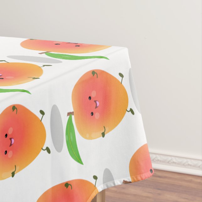 Nappe Caricature mignonne de mangue joyeuse (In Situ)