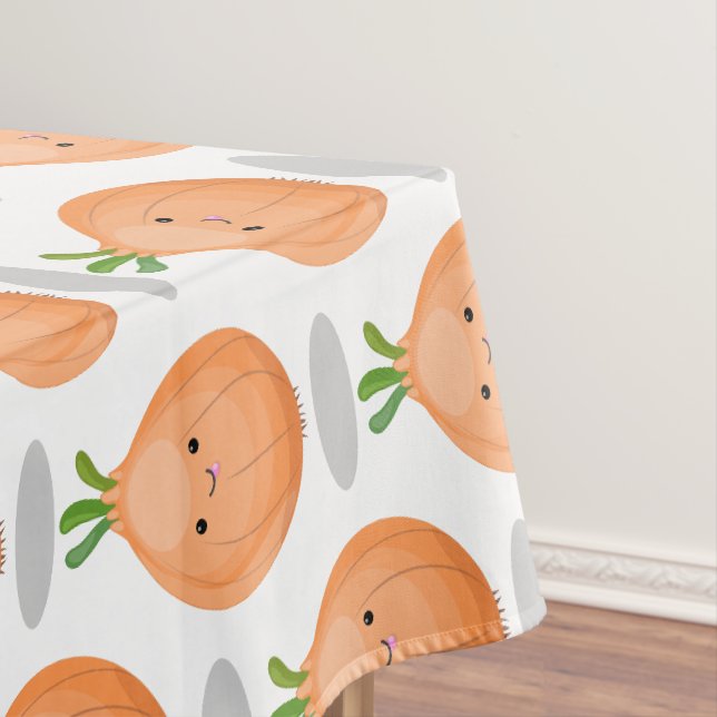 Nappe Caricature vert oignon brun joli (In Situ)