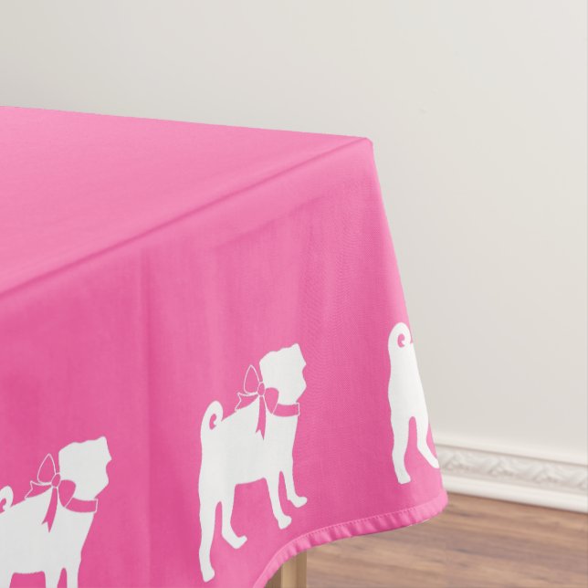 Nappe Carlin chien Baby shower fille rose avec la mâchoi (In Situ)