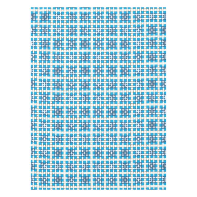 Nappe Carré motif de la mer géométrique moderne (Devant)