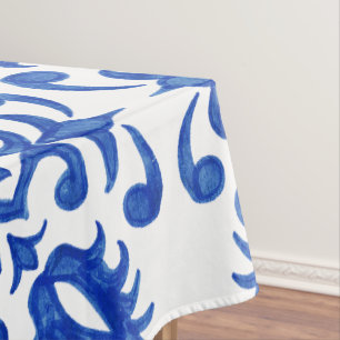 Nappe Carreau bleu portugais méditerranéen