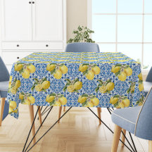 Carreaux bleus motif Méditerranée Lemon