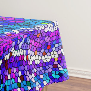 Nappe Carreaux de mosaïque Motif bleu violet rose