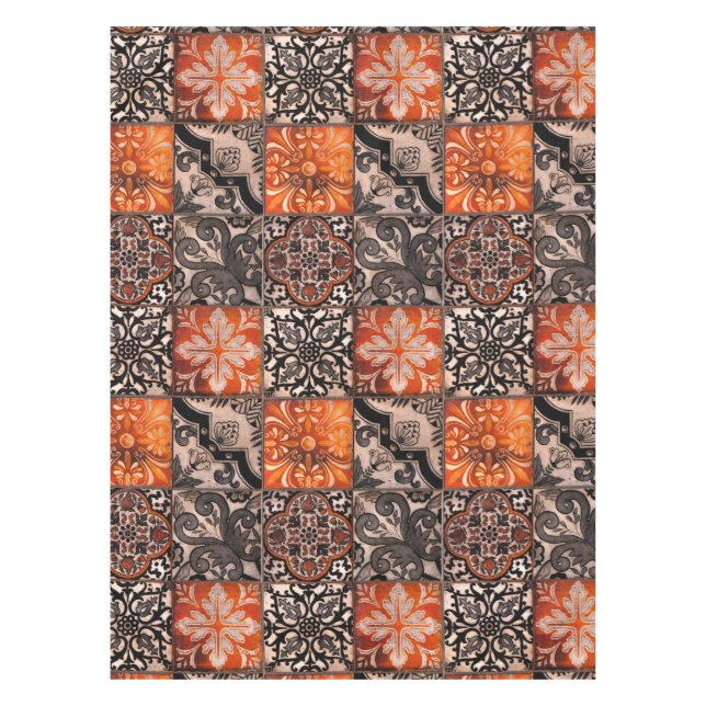 Nappe Carreaux de tangerine (Devant)