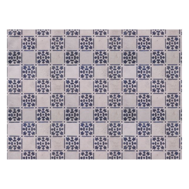 Nappe Carrelage Delft Bleu : Motif d'art néerlandais cla (Devant (Horizontal))