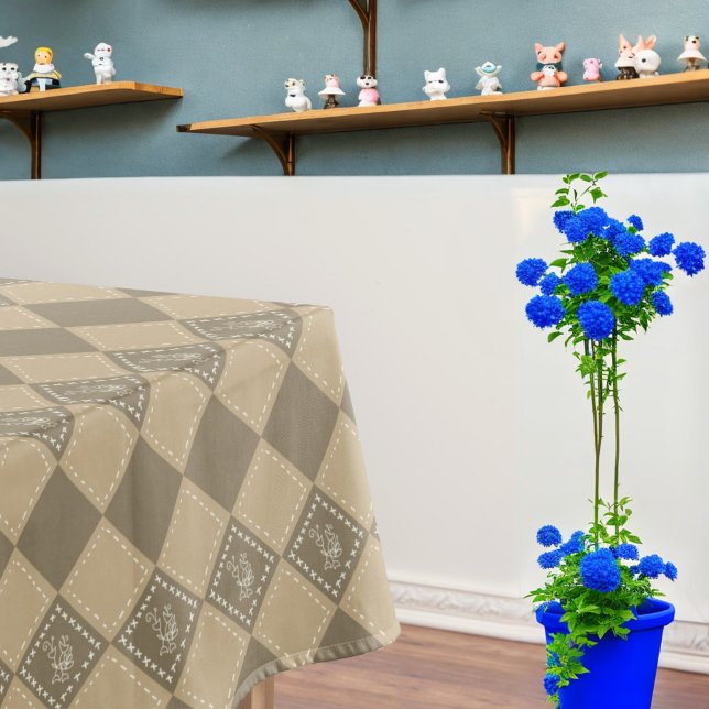 Nappe Carrés de fleurs de doodle mosaïque (Créateur téléchargé)