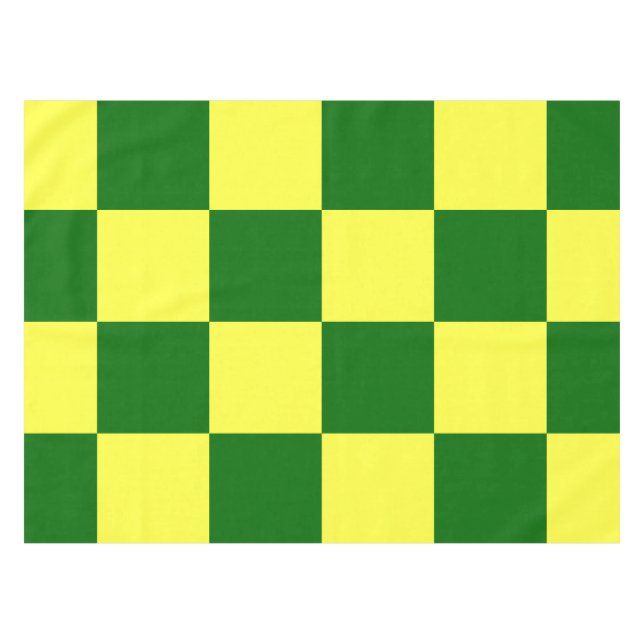 Nappe Carrés jaunes et verts (Devant (Horizontal))