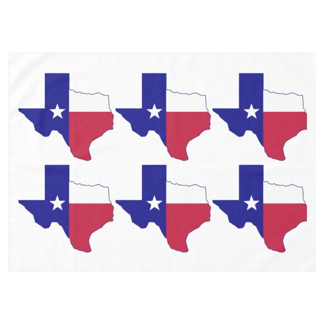 Nappe Carte du drapeau du Texas (Devant (Horizontal))