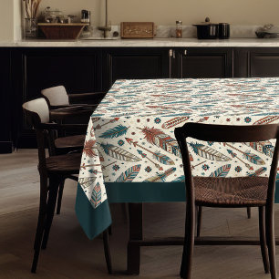 Nappe Carton ethnique rustique Symboles tribaux audacieu