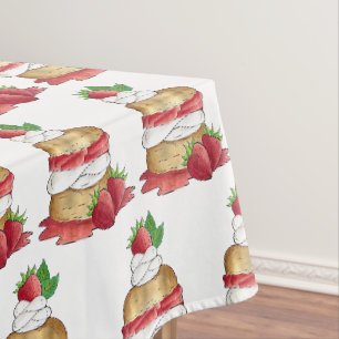 Nappe Câteau de pâtisserie aux fraises Dessert Fraises