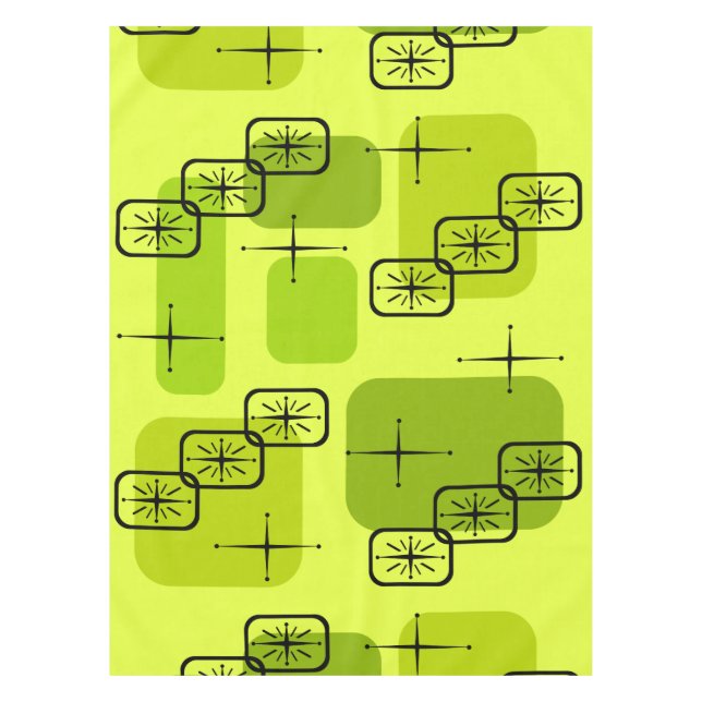 Nappe Centre du siècle moderne Spoutnik Chartreuse (Devant)