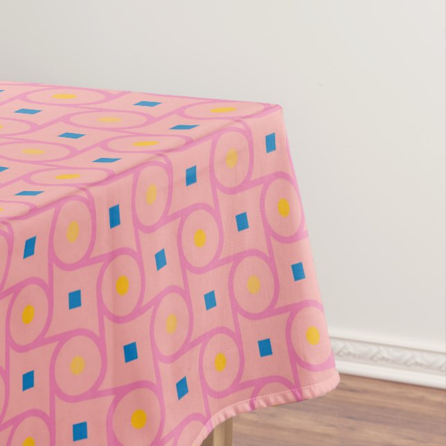 Nappe Cercle de verrouillage rose moderne du milieu du s (In Situ)