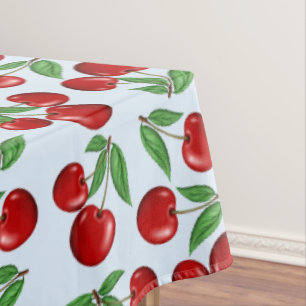 Nappe Cerises Rouges Motif Partout