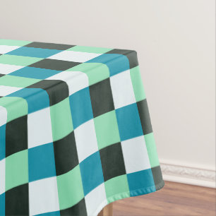 Nappe Charbon Blanc Turquoise Vert bleu Aqua Turquoise