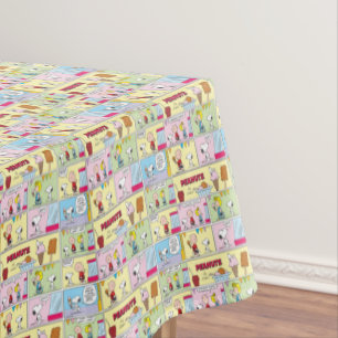 Nappe Charlie Brown, Snoopy & Sally Crème glacée