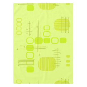 Nappe Chartreuse Abstraite en tissu d'écorce atomique
