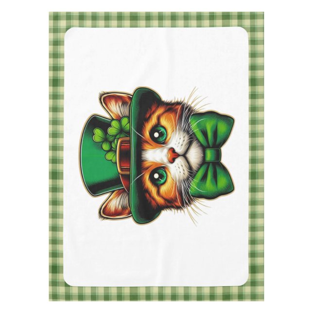 Nappe Chat mignon/chaton Saint Patrick's Day (Devant)