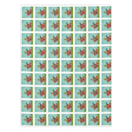 Nappe Chat Whimsical assis dans un thé Noël