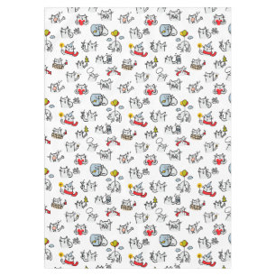 Nappe Chats amusants, lait et magie.
