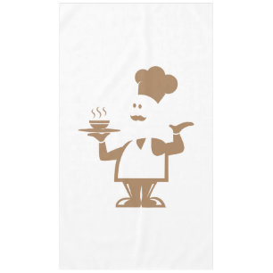 Nappe Chef tenant un bol de soupe
