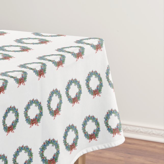 Nappe Chemises de Noël rouges Serres de Jar Ginger Bleue (In Situ)