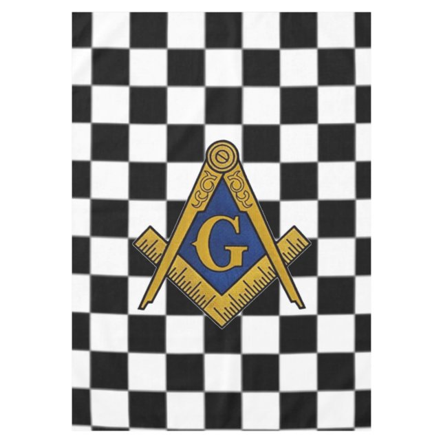 Nappe Chèques maçonniques Freemasons Carré et Compass (Devant)