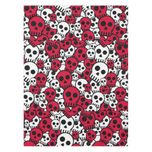 Nappe Cherry Gothique Motif de crâne Imprimer