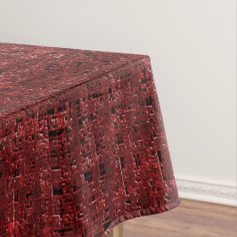 Nappe Chevauchement de petits carrés rouges peints