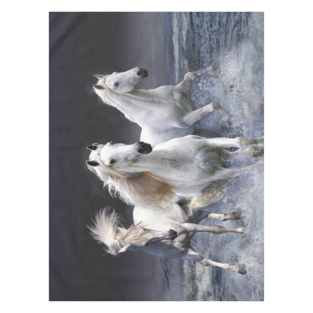 Nappe Chevaux à lancer l'oreiller (Devant)
