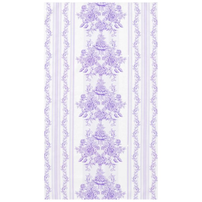 Nappe Chic de Chabby, lavande, toile, motif, floral, Vic (Devant)