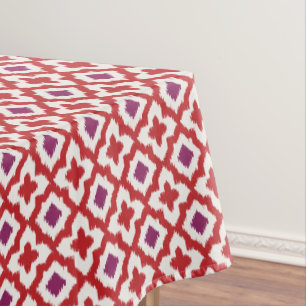 Nappe Chic motifs tribaux kat rouge et violet