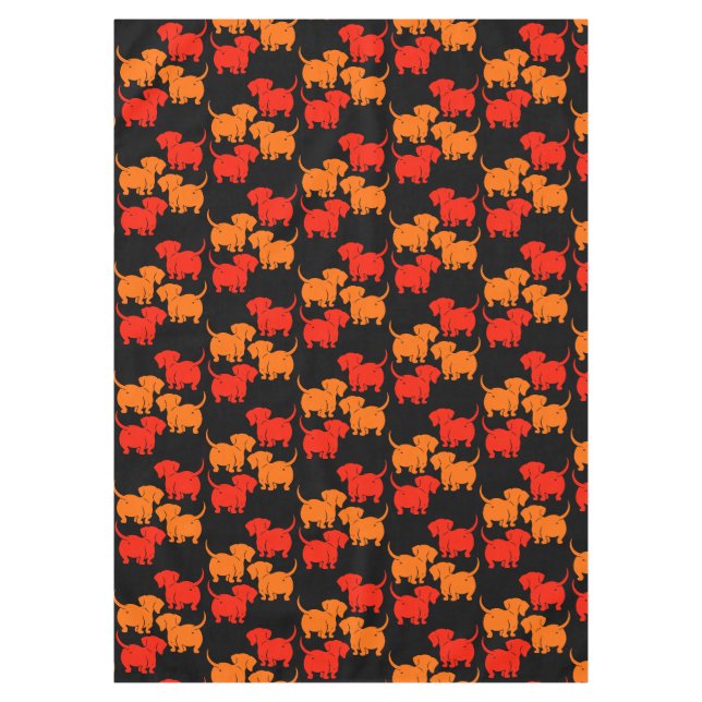 Nappe Chien allemand Dachshund Motifs (Devant)