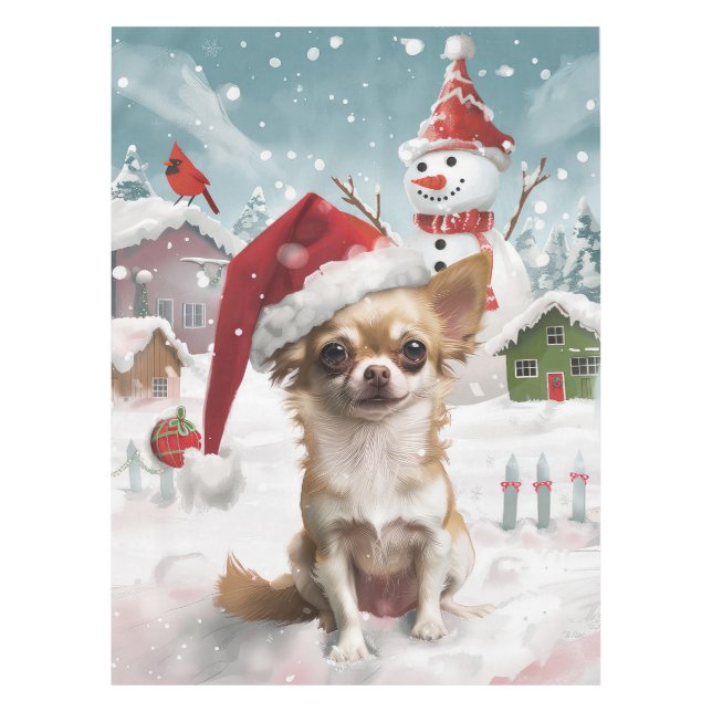 Nappe Chihuahua Winter Wonderland Christmas Joy (Devant)