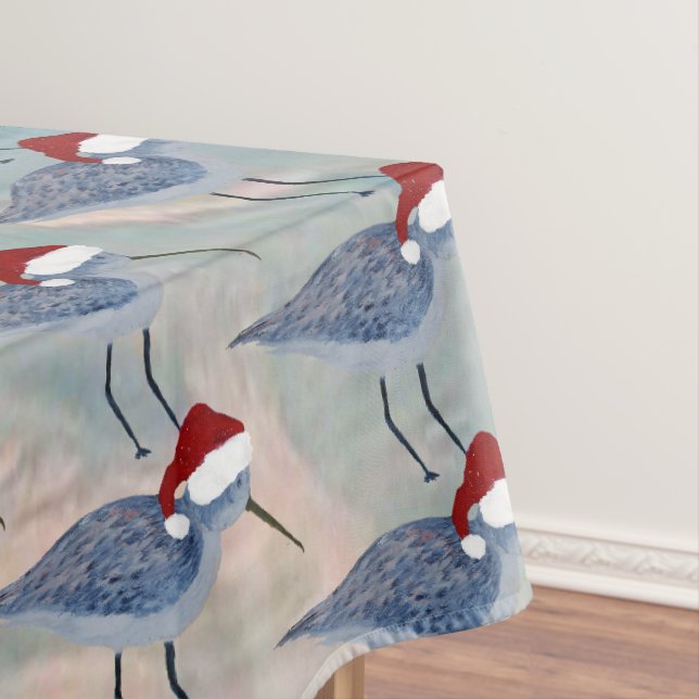 Nappe Chistmas sandpipers Holdiay coastal tablecloth (In Situ)