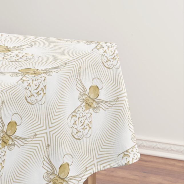 Nappe Choix de couleur : Ange de Noël des rayons de (In Situ)