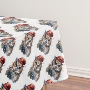 Nappe Chouette d'hiver enchantée, personnalisée
