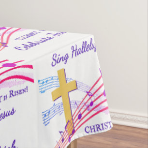 Nappe CHRÉTIEN ALLELUIA LE CHRIST EST RESSUSCITÉ Pâques