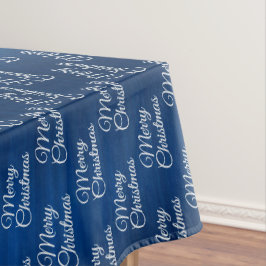 Nappe Christmas Celebration White Snowflakes Navy Blue