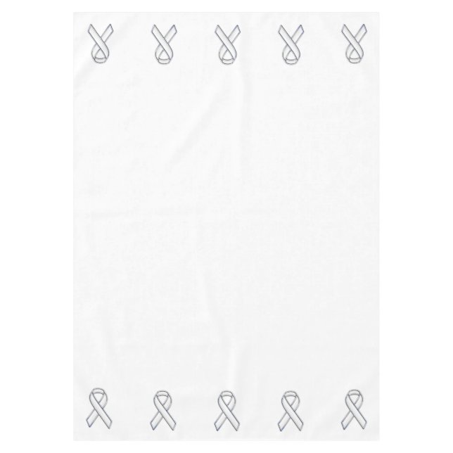 Nappe Chrome Imprimé Ceinture Bleu Blanc Sensibilisation (Devant)