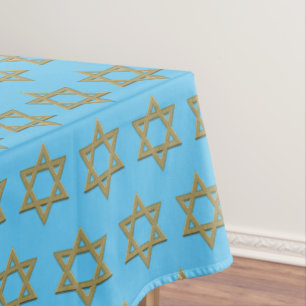 Nappe Ciel bleu moderne Pâque ÉTOILE DE DAVID