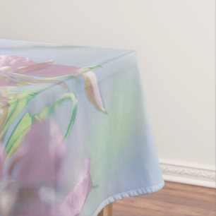 Nappe Ciel bleu Vert Plante Feuilles Fleurs violettes