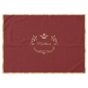 Nappe Cimetière à couronne rouge profonde Table personna
