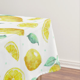 Nappe citrons aquarelles
