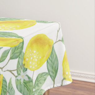 Nappe Citrons et FeuillesTissu de table