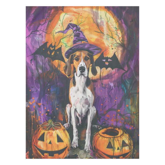 Nappe Citrouille d'Halloween américain Foxhound (Devant)