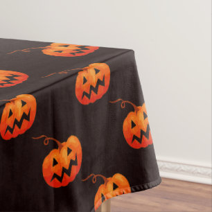 Nappe Citrouille D'Halloween, Citrouille Orange Trou Ou 