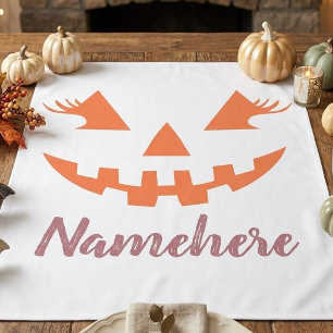 Nappe Citrouille personnalisée Jack O Lantern Halloween