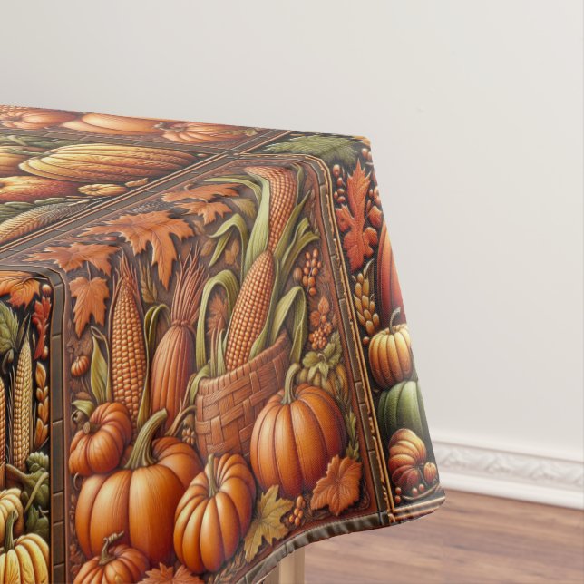 Nappe Citrouilles d'automne Fêtes de Thanksgiving (In Situ)