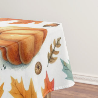 Nappe Citrouilles et feuilles festives d'automne sur fon